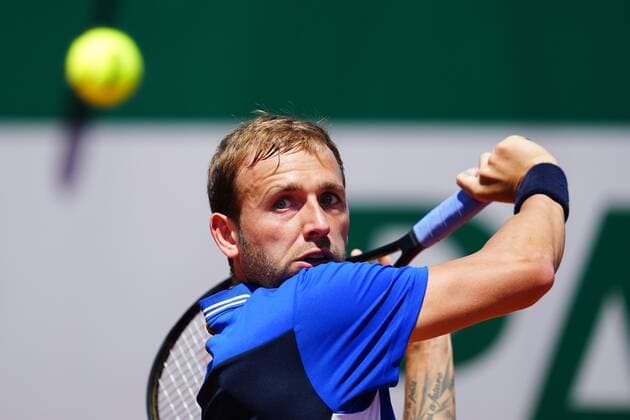 Mandatory Credit: Photo by Javier Garcia BPI Shutterstock (11977037ds) Daniel Evans during his first round match French Open Tennis, Day One, Roland Garros, Paris, France - 30 May 2021 French Open Tennis, Day One, Roland Garros, Paris, France - 30 May 2021  Copyright: xJavierxGarcia BPI Shutterstockx 11977037ds