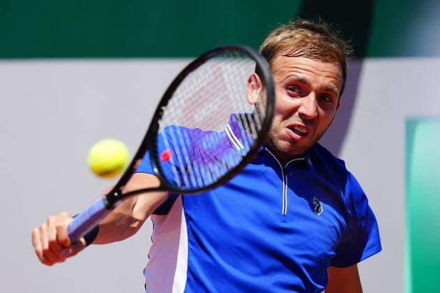Mandatory Credit: Photo by Javier Garcia BPI Shutterstock (11977037dt) Daniel Evans during his first round match French Open Tennis, Day One, Roland Garros, Paris, France - 30 May 2021 French Open Tennis, Day One, Roland Garros, Paris, France - 30 May 2021  Copyright: xJavierxGarcia BPI Shutterstockx 11977037dt