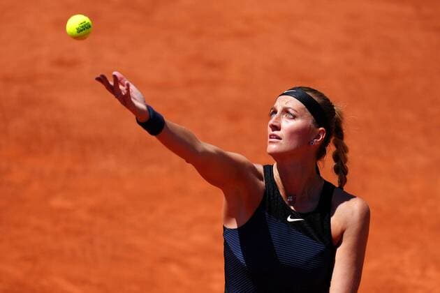 Mandatory Credit: Photo by Javier Garcia BPI Shutterstock (11977037el) Petra Kvitova during her first round match French Open Tennis, Day One, Roland Garros, Paris, France - 30 May 2021 French Open Tennis, Day One, Roland Garros, Paris, France - 30 May 2021  Copyright: xJavierxGarcia BPI Shutterstockx 11977037el