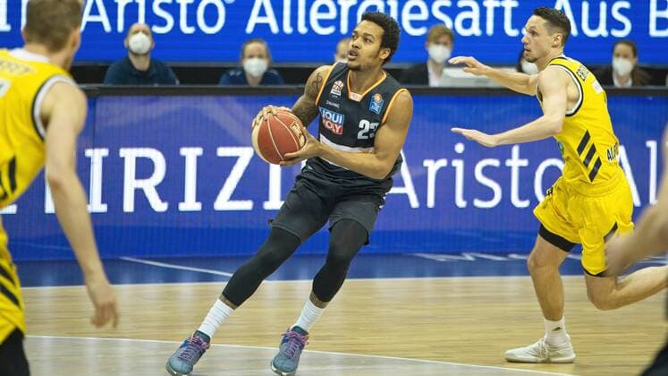 Troy Caupain Ulm 23, 30 05 2021, BBL, Alba Berlin vs Ratiopharm Ulm, at Mercedes Benz Arena, GER, Berlin, 30 05 2021, BBL, Alba vs Ratiopharm Ulm Berlin Copyright: xUwexKoch Eibner-Pressefotox EP_UKH
