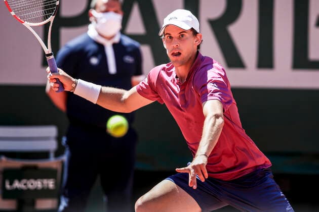 TENNIS - ATP, Tennis Herren French Open 2021 PARIS,FRANCE,30.MAY.20 - TENNIS - ATP World Tour, French Open, Roland Garros, Grand Slam. Image shows Dominic Thiem (AUT).  GEPAxpictures xPatrickxSteiner
