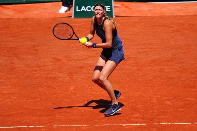Mandatory Credit: Photo by Javier Garcia BPI Shutterstock (11977037fc) Petra Kvitova during her first round match French Open Tennis, Day One, Roland Garros, Paris, France - 30 May 2021 French Open Tennis, Day One, Roland Garros, Paris, France - 30 May 2021  Copyright: xJavierxGarcia BPI Shutterstockx 11977037fc