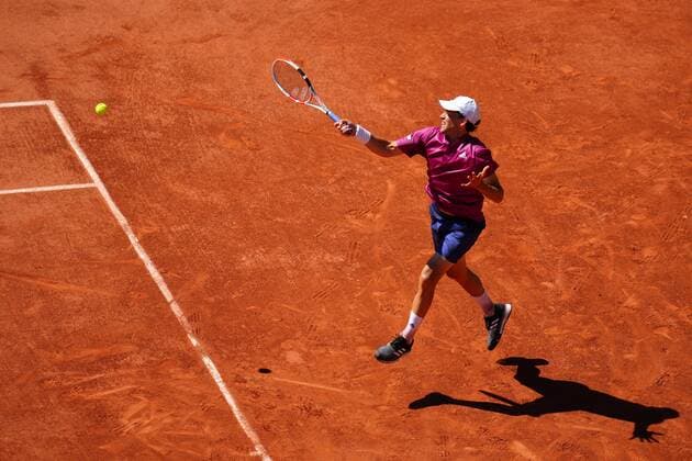 Mandatory Credit: Photo by Javier Garcia BPI Shutterstock (11977037hl) Dominic Thiem during his first round match French Open Tennis, Day One, Roland Garros, Paris, France - 30 May 2021 French Open Tennis, Day One, Roland Garros, Paris, France - 30 May 2021  Copyright: xJavierxGarcia BPI Shutterstockx 11977037hl