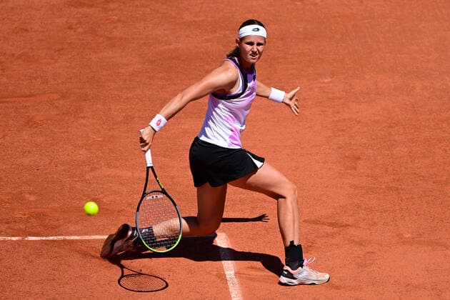 Greet Minnen (Bel) TENNIS : Internationaux de France Roland Garros 2021 - Paris - 30 05 2021 JBAutissier Panoramic 