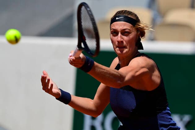 Petra Kvitova (Cze) TENNIS : Internationaux de France Roland Garros 2021 - Paris - 30 05 2021 JBAutissier Panoramic 