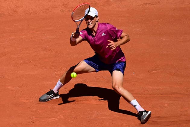 Dominic Thiem (Aut) TENNIS : Internationaux de France Roland Garros 2021 - Paris - 30 05 2021 JBAutissier Panoramic 