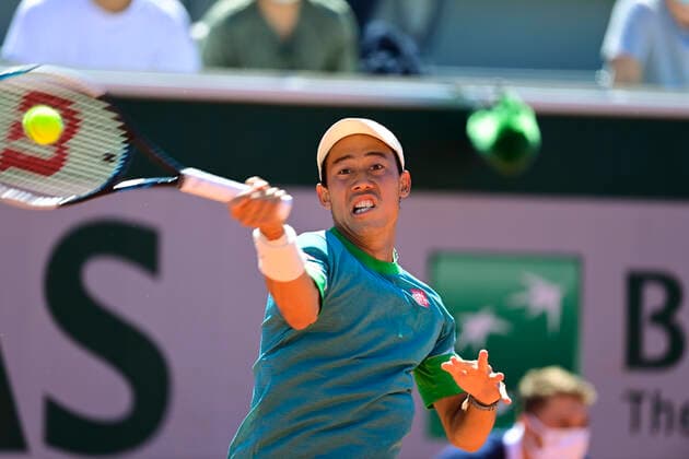 Kei Nishikori (jpn) TENNIS : Internationaux de France Roland Garros 2021 - Paris - 30 05 2021 JBAutissier Panoramic 