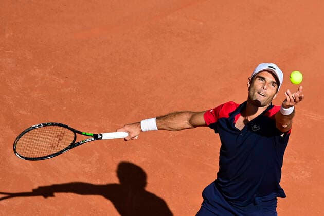 Pablo Andujar (Esp) TENNIS : Internationaux de France Roland Garros 2021 - Paris - 30 05 2021 JBAutissier Panoramic 