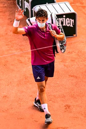 deception de Dominic Thiem (Aut) TENNIS : Internationaux de France Roland Garros 2021 - Paris - 30 05 2021 JBAutissier Panoramic 