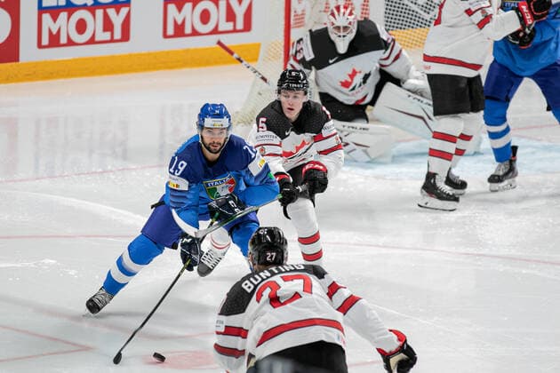 Ice hockey, World Cup, Italy - Canada