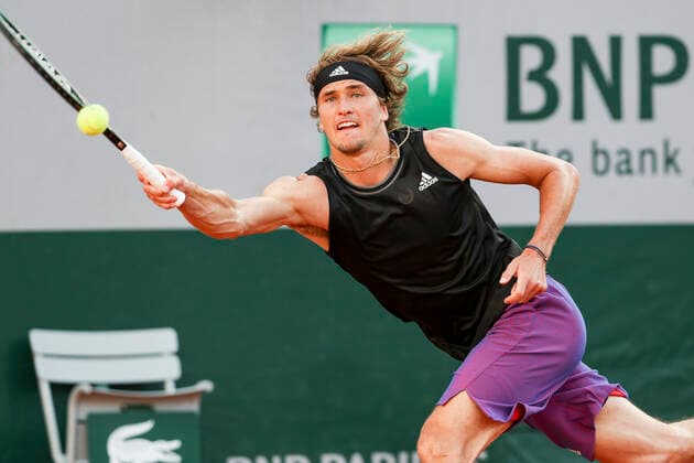 TENNIS - ATP, Tennis Herren French Open 2021 PARIS,FRANCE,30.MAY.20 - TENNIS - ATP World Tour, French Open, Roland Garros, Grand Slam. Image shows Alexander Zverev (GER).  GEPAxpictures xPatrickxSteiner