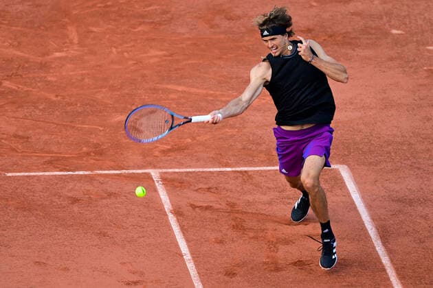 Alexander Zverev (Ger) TENNIS : Internationaux de France Roland Garros 2021 - Paris - 30 05 2021 JBAutissier Panoramic 