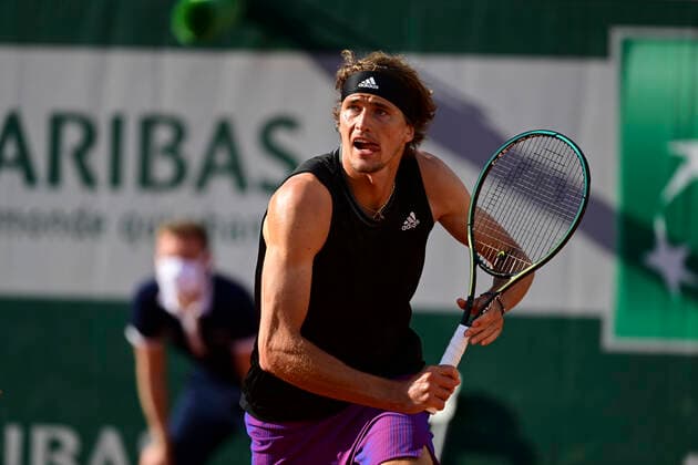Sport Themen der Woche KW21 Sport Bilder des Tages Alexander Zverev (Ger) TENNIS : Internationaux de France Roland Garros 2021 - Paris - 30 05 2021 JBAutissier Panoramic 