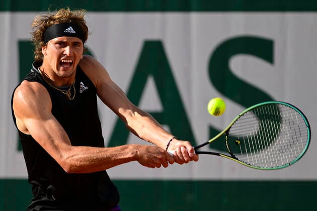 Alexander Zverev (Ger) TENNIS : Internationaux de France Roland Garros 2021 - Paris - 30 05 2021 JBAutissier Panoramic 