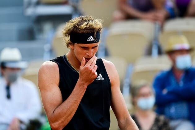 Alexander Zverev (Ger) TENNIS : Internationaux de France Roland Garros 2021 - Paris - 30 05 2021 JBAutissier Panoramic 