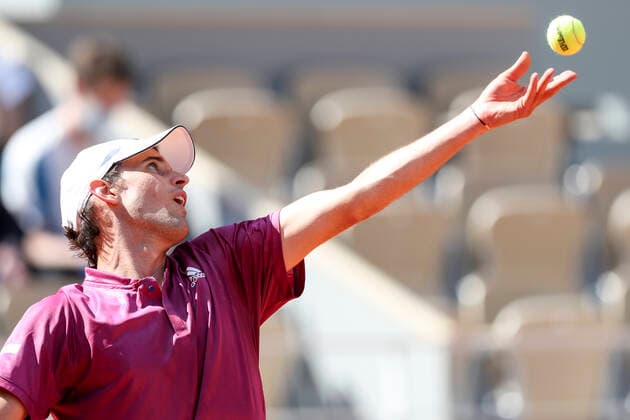 TENNIS - ATP, Tennis Herren French Open 2021 PARIS,FRANCE,30.MAY.20 - TENNIS - ATP World Tour, French Open, Roland Garros, Grand Slam. Image shows Dominic Thiem (AUT).  GEPAxpictures xPatrickxSteiner