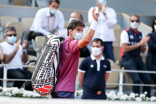 TENNIS - ATP, Tennis Herren French Open 2021 PARIS,FRANCE,30.MAY.20 - TENNIS - ATP World Tour, French Open, Roland Garros, Grand Slam. Image shows Dominic Thiem (AUT).  GEPAxpictures xPatrickxSteiner