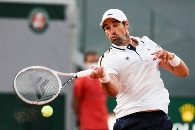 TENNIS - ATP, Tennis Herren French Open 2021 PARIS,FRANCE,30.MAY.20 - TENNIS - ATP World Tour, French Open, Roland Garros, Grand Slam. Image shows Jeremy Chardy (FRA).  GEPAxpictures xPatrickxSteiner