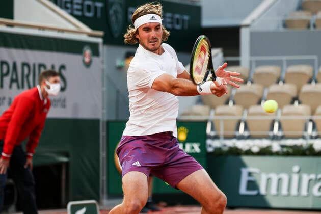 TENNIS - ATP, Tennis Herren French Open 2021 PARIS,FRANCE,30.MAY.20 - TENNIS - ATP World Tour, French Open, Roland Garros, Grand Slam. Image shows Stefanos Tsitsipas (GRE).  GEPAxpictures xPatrickxSteiner