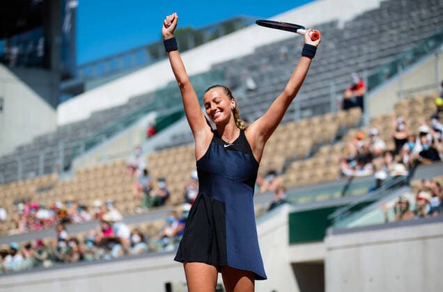 Bilder des Jahres 2021, Sport 05 Mai Sport Themen der Woche KW21 May 30, 2021: Petra Kvitova of the Czech Republic in action during the first round of the 2021 Roland Garros Grand Slam Tournament against Greet Minnen of Belgium - ZUMAa181 20210530_zaa_a181_182 Copyright: xRobxPrangex