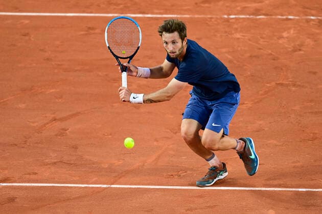 Corentin Moutet (Fra) TENNIS : Internationaux de France Roland Garros 2021 - Paris - 30 05 2021 JBAutissier Panoramic 