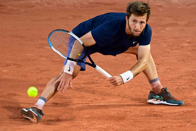 Corentin Moutet (Fra) TENNIS : Internationaux de France Roland Garros 2021 - Paris - 30 05 2021 JBAutissier Panoramic 