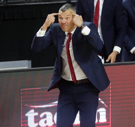 Basketball Turkish Airlines EuroLeague Final FC Barcelona Anadolu Efes Istanbul Lanxess Arena Cologne Germany 30 05 2021 Coach Å arÅ nas JasikeviÄius FC Barcelona