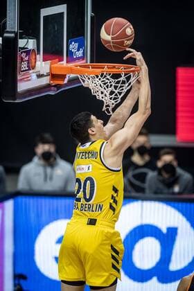 Basketball Berlin 30 05 2021 1 Bundesliga easyCredit BBL Season 2020 2021 Playoffs Semifinals Game 1 Alba Berlin ratiopharm Ulm Simone Fontecchio Alba Berlin, No 20