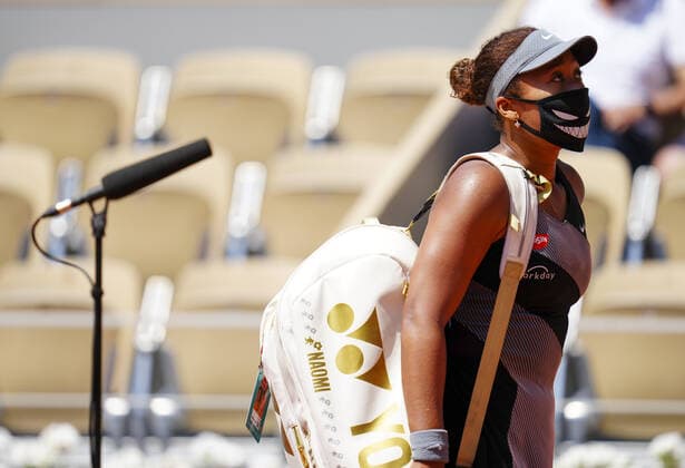 Mandatory Credit: Photo by Javier Garcia BPI Shutterstock (11977037qo) Naomi Osaka during her first round match French Open Tennis, Day One, Roland Garros, Paris, France - 30 May 2021 French Open Tennis, Day One, Roland Garros, Paris, France - 30 May 2021  Copyright: xJavierxGarcia BPI Shutterstockx 11977037qo