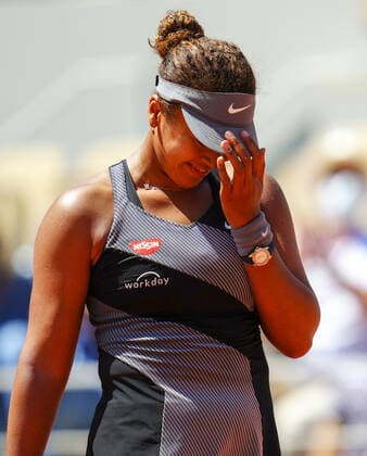 Mandatory Credit: Photo by Javier Garcia BPI Shutterstock (11977037qg) Naomi Osaka during her first round match French Open Tennis, Day One, Roland Garros, Paris, France - 30 May 2021 French Open Tennis, Day One, Roland Garros, Paris, France - 30 May 2021  Copyright: xJavierxGarcia BPI Shutterstockx 11977037qg
