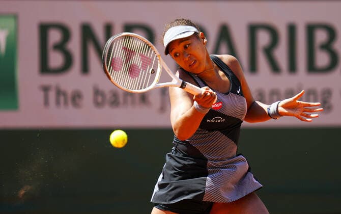 Mandatory Credit: Photo by Javier Garcia BPI Shutterstock (11977037qb) Naomi Osaka during her first round match French Open Tennis, Day One, Roland Garros, Paris, France - 30 May 2021 French Open Tennis, Day One, Roland Garros, Paris, France - 30 May 2021  Copyright: xJavierxGarcia BPI Shutterstockx 11977037qb