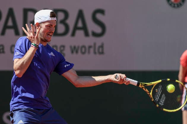 TENNIS - French Open 2021 PARIS,FRANCE,31.MAY.21 - TENNIS - ATP, Tennis Herren World Tour, French Open, Roland Garros, Grand Slam. Image shows Maximilian Marterer (GER).  GEPAxpictures xPatrickxSteiner
