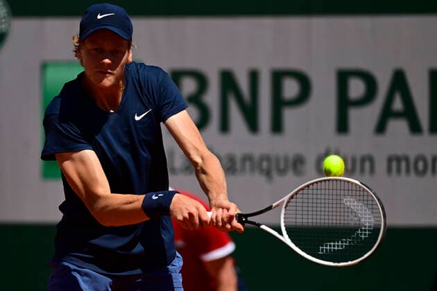 Pierre Hugues Herbert (Fra) TENNIS : Internationaux de France Roland Garros 2021 - Paris - 31 05 2021 JBAutissier Panoramic 