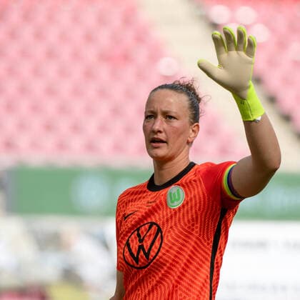 Almuth Schult VfL Wolfsburg in goal, GER, Eintracht Frankfurt vs VfL Wolfsburg, 30 05 2021, Women DFB Pokal Final, Season 2020 2021 DFB REGULATES PROHIBIT ANY USE OF PHOTOGRAPHS AS IMAGE SEQUENCES AND OR QUASI VIDEO GER, Eintracht Frankfurt vs VfL Wolfsburg, 30 05 2021, Women DFB Pokal Final, Season 2020 2021 Koeln Copyright: xEibnerxPressefoto MichaelxMemmlerx EP_MMR