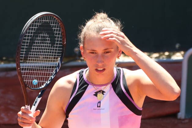 Belgian Elise Mertens pictured during a first round game of the Women s Singles tournament between Belgian Mertens WTA, Tennis Damen 15) and Australian Sanders (WTA 161) at the Roland Garros French Open tennis tournament, in Paris, France, Monday 31 May 2021. This year s tournament takes place from 24 May to 13 June. BENOITxDOPPAGNE  x2725206x