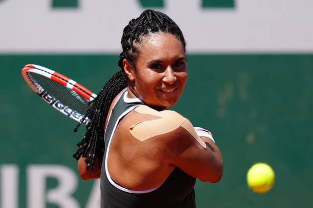 Mandatory Credit: Photo by Javier Garcia BPI Shutterstock (11977038du) Heather Watson during her first round match French Open Tennis, Day Two, Roland Garros, Paris, France - 31 May 2021 French Open Tennis, Day Two, Roland Garros, Paris, France - 31 May 2021  Copyright: xJavierxGarcia BPI Shutterstockx 11977038du