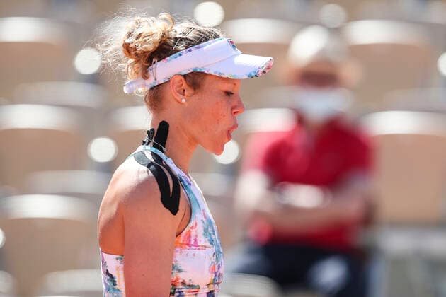 TENNIS - French Open 2021 PARIS,FRANCE,31.MAY.21 - TENNIS - WTA, Tennis Damen Tour, French Open, Roland Garros, Grand Slam. Image shows Laura Siegemund (GER).  GEPAxpictures xPatrickxSteiner
