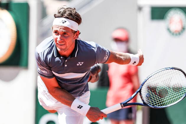 TENNIS - French Open 2021 PARIS,FRANCE,31.MAY.21 - TENNIS - ATP, Tennis Herren World Tour, French Open, Roland Garros, Grand Slam. Image shows Casper Ruud (NOR).  GEPAxpictures xPatrickxSteiner