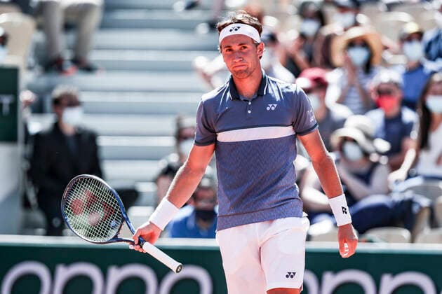 TENNIS - French Open 2021 PARIS,FRANCE,31.MAY.21 - TENNIS - ATP, Tennis Herren World Tour, French Open, Roland Garros, Grand Slam. Image shows Casper Ruud (NOR).  GEPAxpictures xPatrickxSteiner