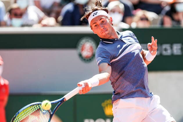 TENNIS - French Open 2021 PARIS,FRANCE,31.MAY.21 - TENNIS - ATP, Tennis Herren World Tour, French Open, Roland Garros, Grand Slam. Image shows Casper Ruud (NOR).  GEPAxpictures xPatrickxSteiner