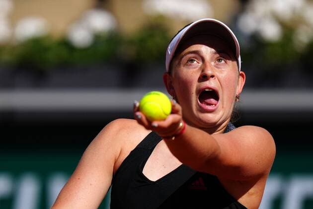 Mandatory Credit: Photo by Javier Garcia BPI Shutterstock (11977038hc) Jelena Ostapenko during her first round match French Open Tennis, Day Two, Roland Garros, Paris, France - 31 May 2021 French Open Tennis, Day Two, Roland Garros, Paris, France - 31 May 2021  Copyright: xJavierxGarcia BPI Shutterstockx 11977038hc
