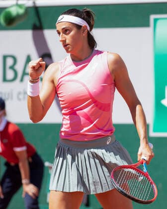 Caroline Garcia FRA makes fist and cheers, jubilation, joy, emotion Tennis French Open 2021 Grand Slam Roland Garros Paris France 31 May 2021 Copyright: xJuergenxHasenkopfx
