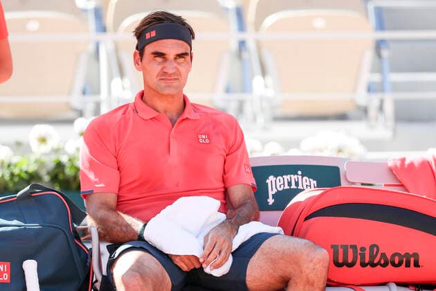 TENNIS - French Open 2021 PARIS,FRANCE,31.MAY.21 - TENNIS - ATP, Tennis Herren World Tour, French Open, Roland Garros, Grand Slam. Image shows Roger Federer (SUI).  GEPAxpictures xPatrickxSteiner