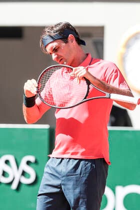 TENNIS - French Open 2021 PARIS,FRANCE,31.MAY.21 - TENNIS - ATP, Tennis Herren World Tour, French Open, Roland Garros, Grand Slam. Image shows Roger Federer (SUI).  GEPAxpictures xPatrickxSteiner