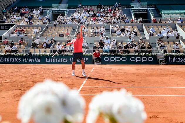 TENNIS - French Open 2021 PARIS,FRANCE,31.MAY.21 - TENNIS - ATP, Tennis Herren World Tour, French Open, Roland Garros, Grand Slam. Image shows Roger Federer (SUI).  GEPAxpictures xPatrickxSteiner