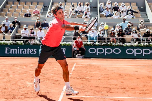 TENNIS - French Open 2021 PARIS,FRANCE,31.MAY.21 - TENNIS - ATP, Tennis Herren World Tour, French Open, Roland Garros, Grand Slam. Image shows Roger Federer (SUI).  GEPAxpictures xPatrickxSteiner