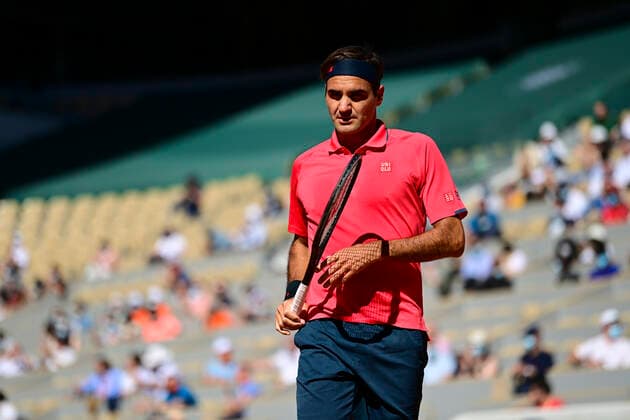 Roger Federer (Sui) TENNIS : Internationaux de France Roland Garros 2021 - Paris - 31 05 2021 JBAutissier Panoramic 
