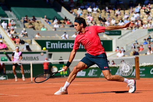Roger Federer (Sui) TENNIS : Internationaux de France Roland Garros 2021 - Paris - 31 05 2021 JBAutissier Panoramic 