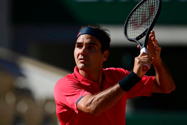 Roger Federer (Sui) TENNIS : Internationaux de France Roland Garros 2021 - Paris - 31 05 2021 JBAutissier Panoramic 
