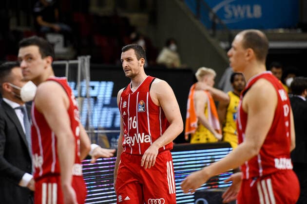 Paul Zipser FC Bayern Muenchen Basketball is happy with the way the game went, GER, MHP Riesen Ludwigsburg vs FC Bayern Muenchen, 31 05 2021, Play Off Semi Final Game 2, easycredit Basketball Bundesliga, Spielzeit 2020 2021 GER, MHP Riesen Ludwigsburg vs FC Bayern Muenchen, 31 05 2021, Play Off Semi Final Game 2, easycredit Basketball Bundesliga, Spielzeit 2020 2021 Ludwigsburg Copyright: xEibnerxPressefoto MichaelxMemmlerx EP_MMR